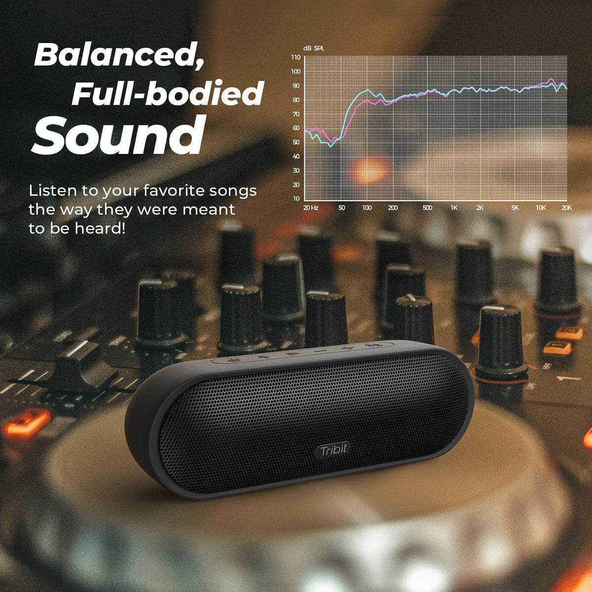 Tribit Upgraded Bluetooth Speaker MaxSound Plus