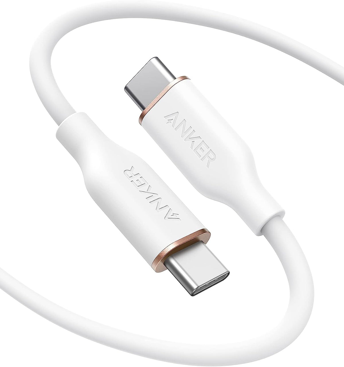 Anker USB-C to USB-C Cable, 643 Cable (Cloud White, 6ft), MFi Certified, Powerline III Flow Fast Charging Cable for iPhone 13 13 Pro 12 11 X XS XR 8 Plus (Charger Not Included)