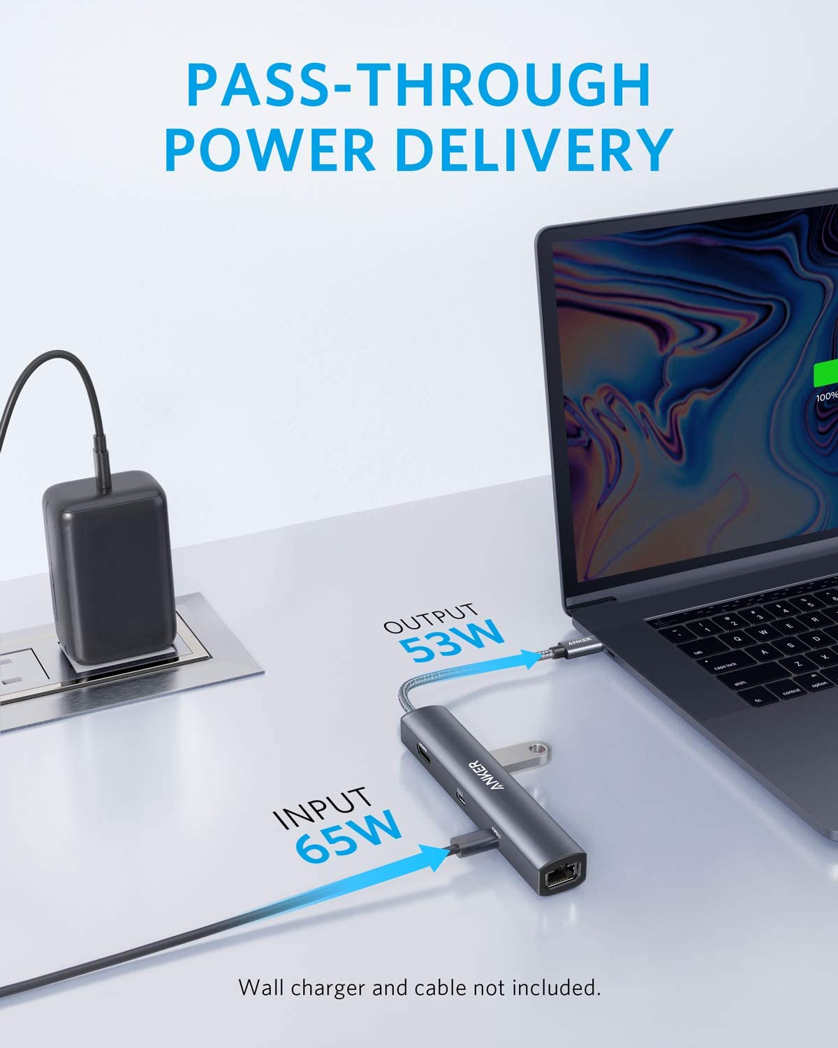 Anker USB C Hub, PowerExpand 6-in-1 USB C PD Ethernet Hub with 65W Power Delivery, 4K HDMI, 1Gbps Ethernet, USB-C Data Port, 2 USB 3.0 Data Ports, for MacBook Pro, MacBook Air, iPad Pro, XPS