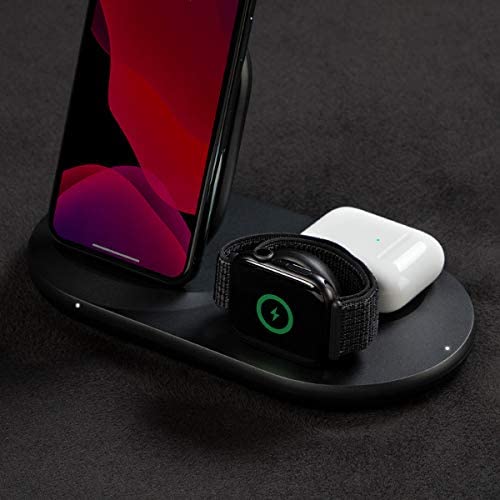 Belkin 3-in-1 Wireless Charger (Wireless Charging Station for iPhone, Apple Watch, AirPods) Wireless Charging Dock, iPhone Charging Dock, Apple Watch...